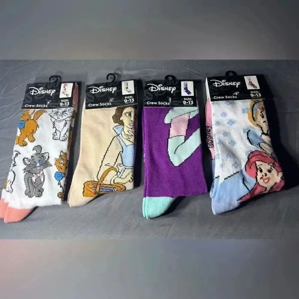 4 pc New Disney Princess Sock Bundle NWT